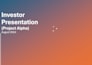 build financial models, valuation models, business plans, investor presentations